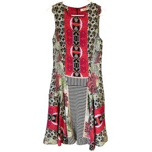 Etro Floral Paisley Print Multi Color Dress Size 42